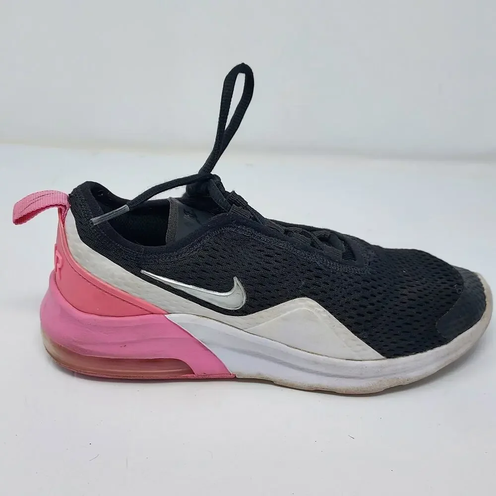 Nike Air Max Motion 2 Pink Black & White Lace Up Sneakers Size 4Y